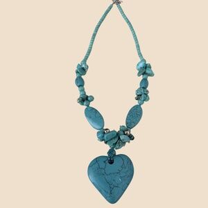 Turquoise Necklace with Heart